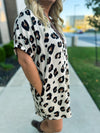Animal Print Entro Pocket Dress