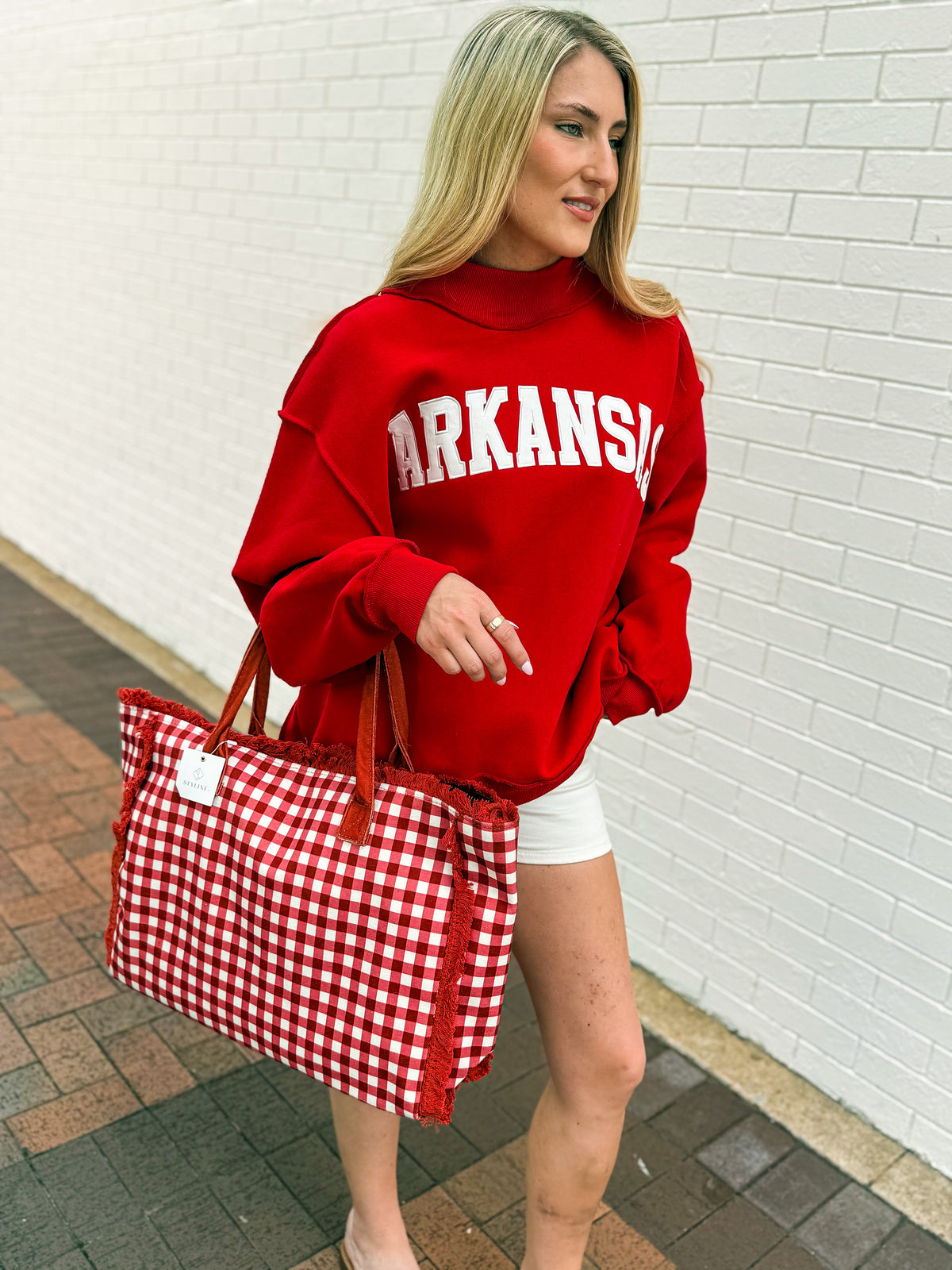 Red Gingham Tote