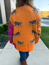 Colorblock Cheetah Cardigan