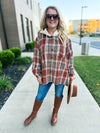 Vintage Plaid Fleece Hoodie