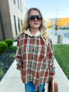 Vintage Plaid Fleece Hoodie