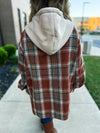 Vintage Plaid Fleece Hoodie