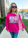 Pink Holly Jolly Sweatshirt
