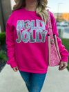 Pink Holly Jolly Sweatshirt