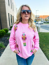 Pink Nutcracker Pullover