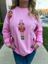 Pink Nutcracker Pullover