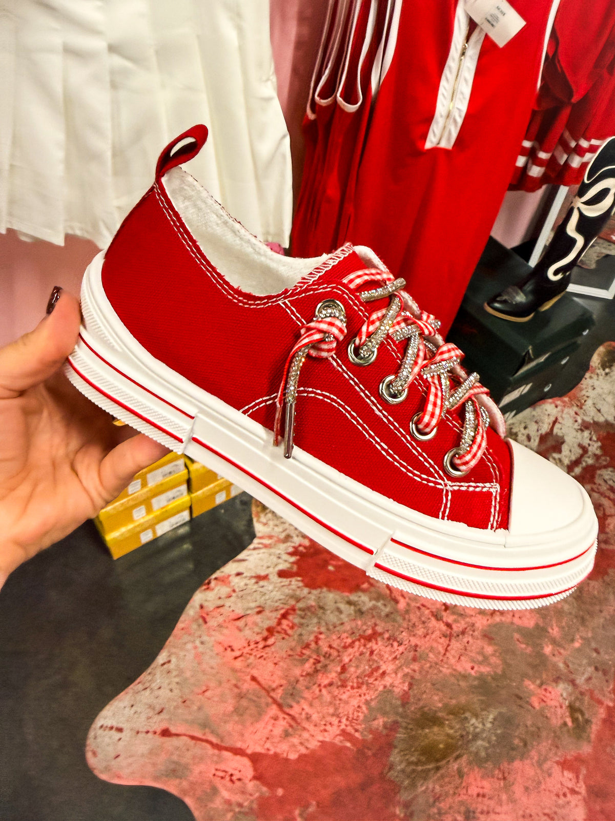 Red Gameday Sneakers-Very G