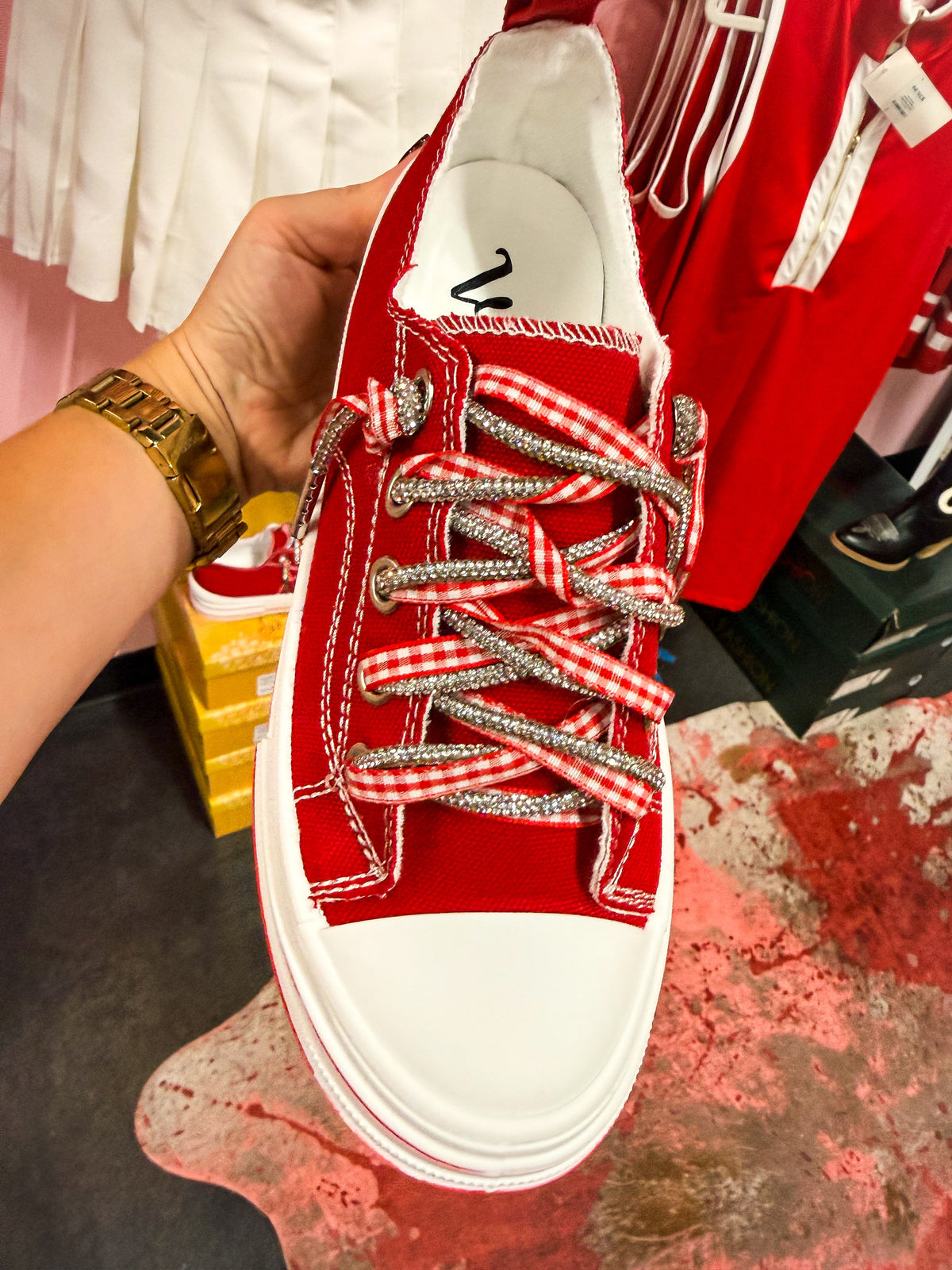 Red Gameday Sneakers-Very G