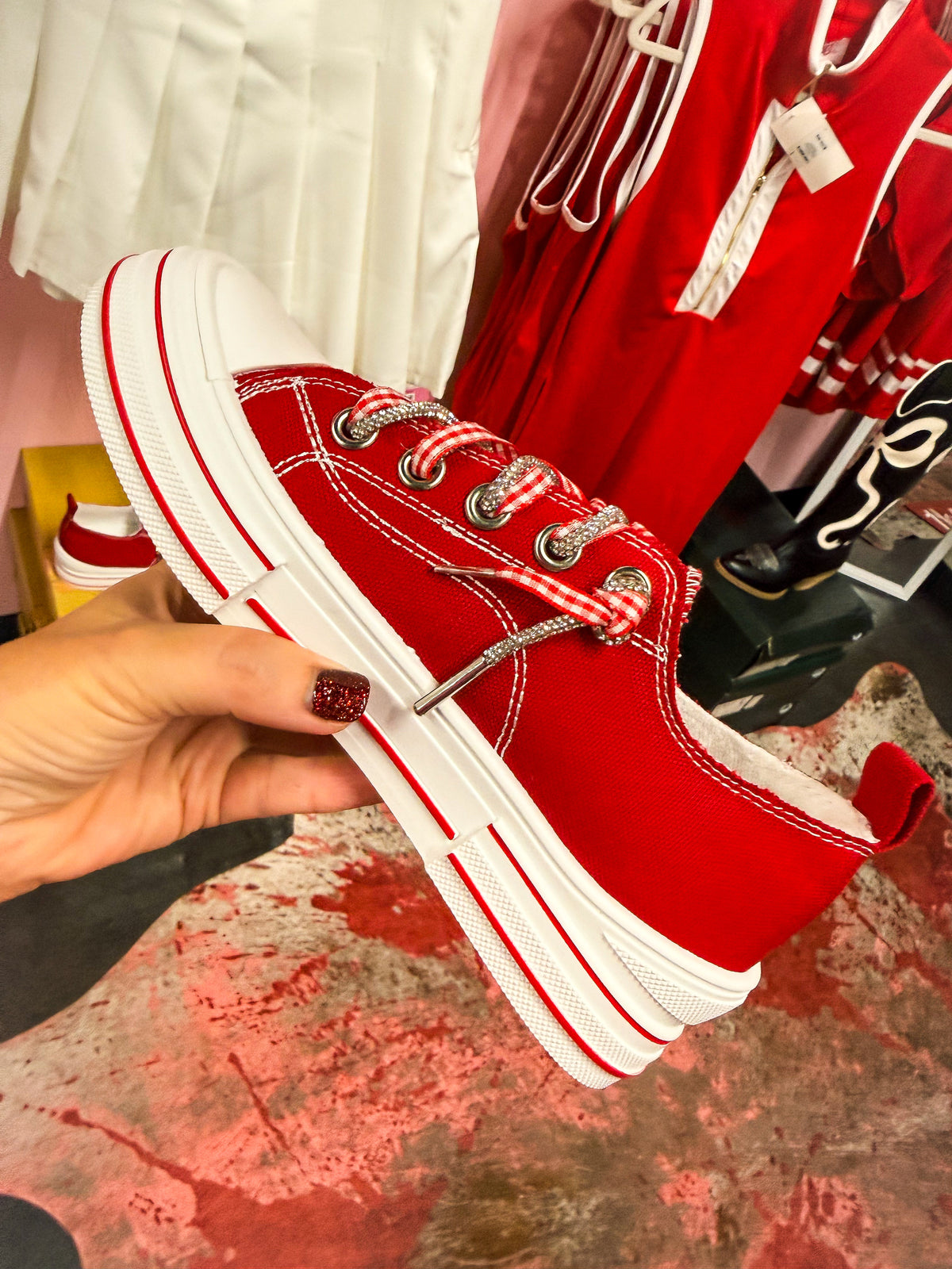 Red Gameday Sneakers-Very G