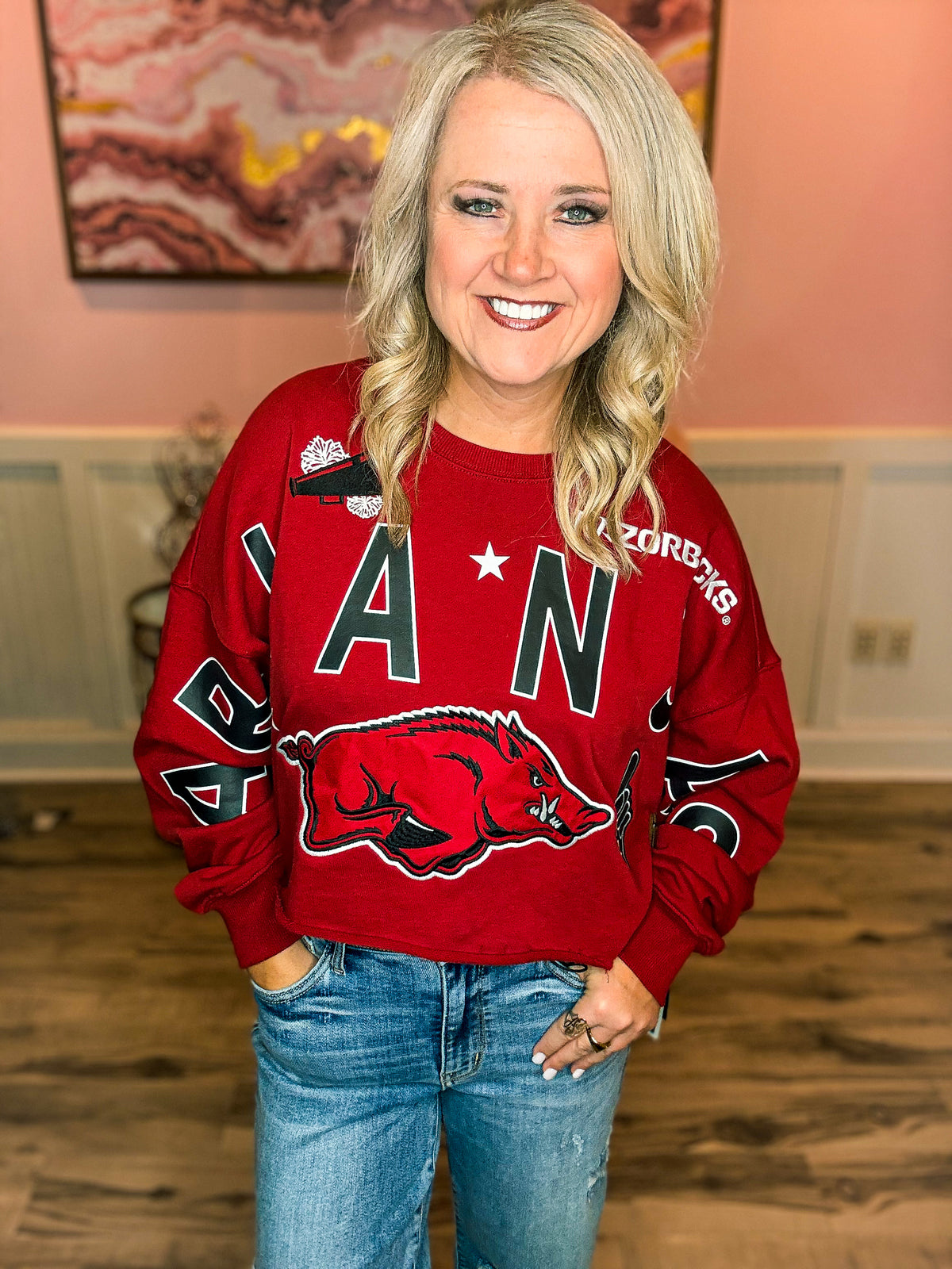 Razorback Cropped Sweatshirt