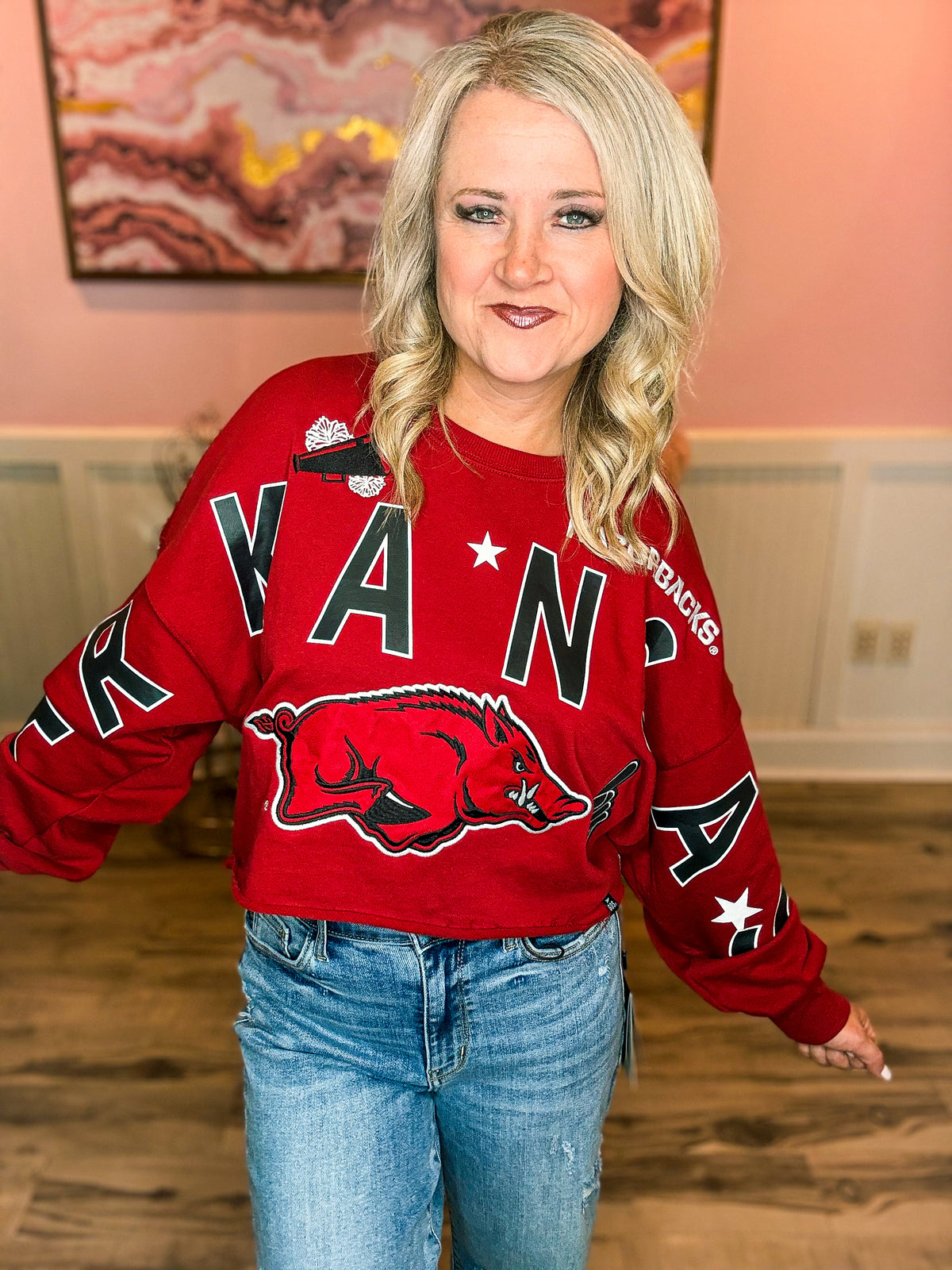 Razorback Cropped Sweatshirt