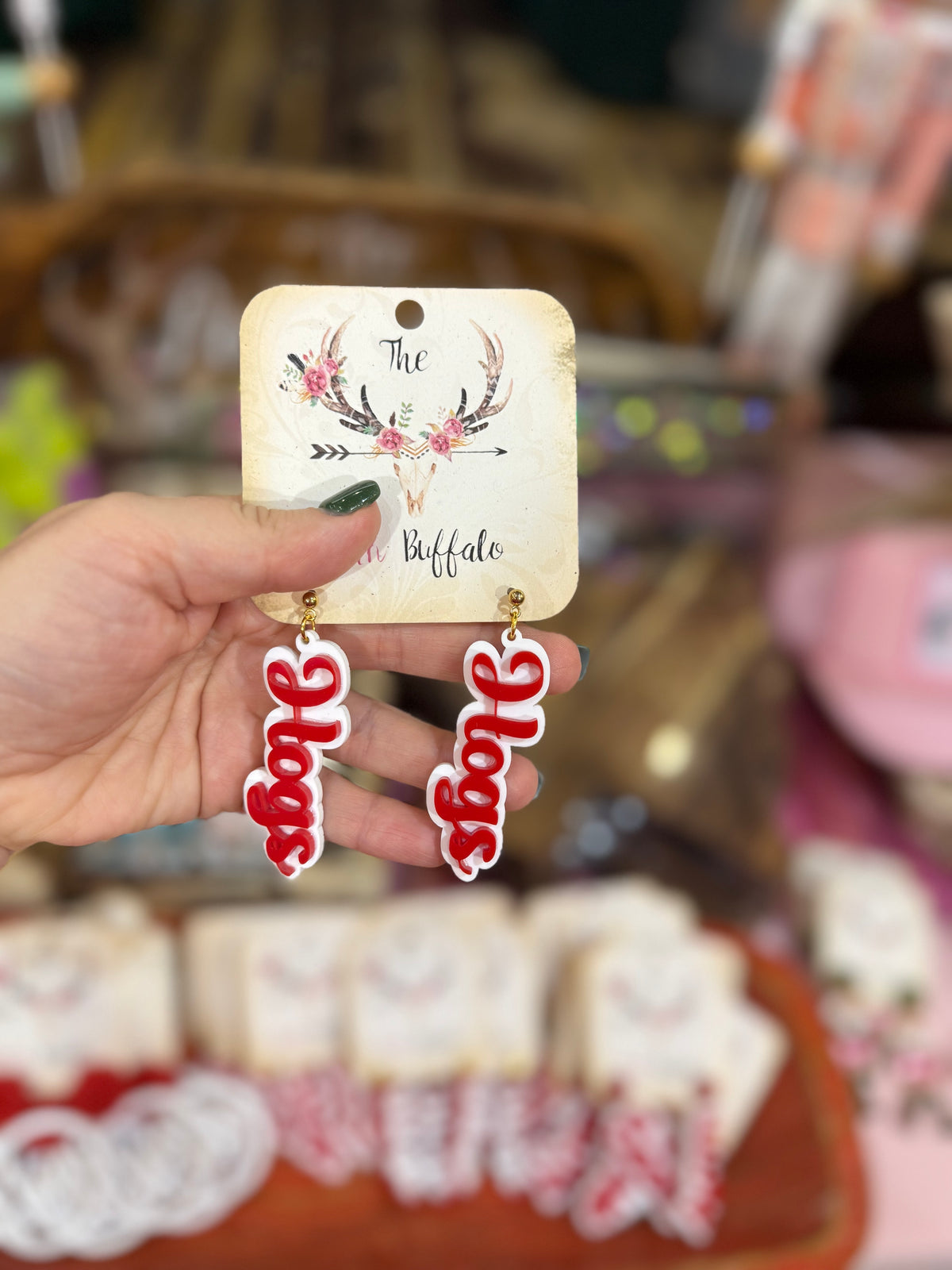 HOGS Earrings-White