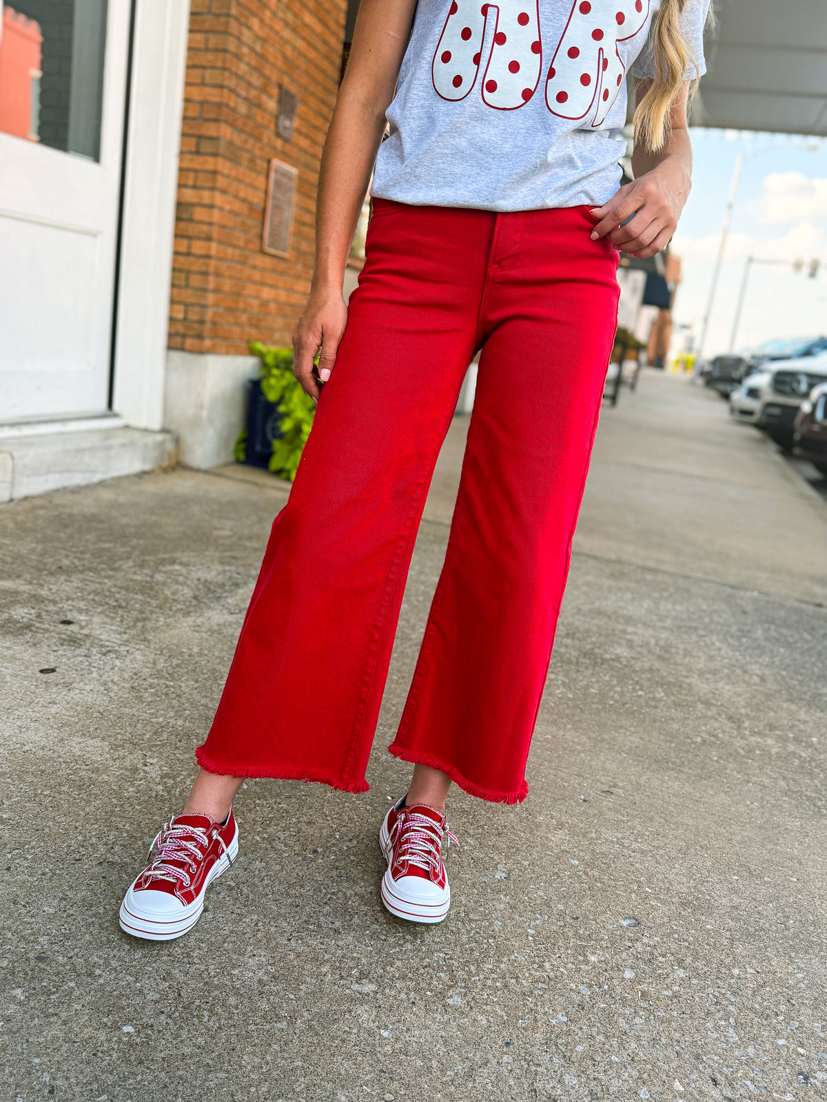 Red Risen Jeans