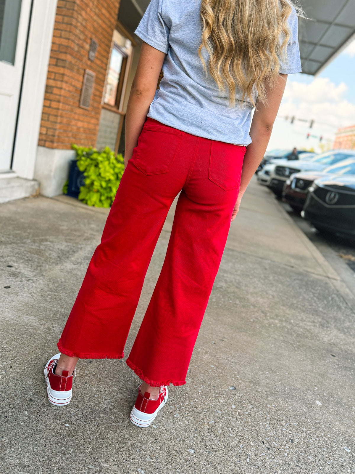 Red Risen Jeans