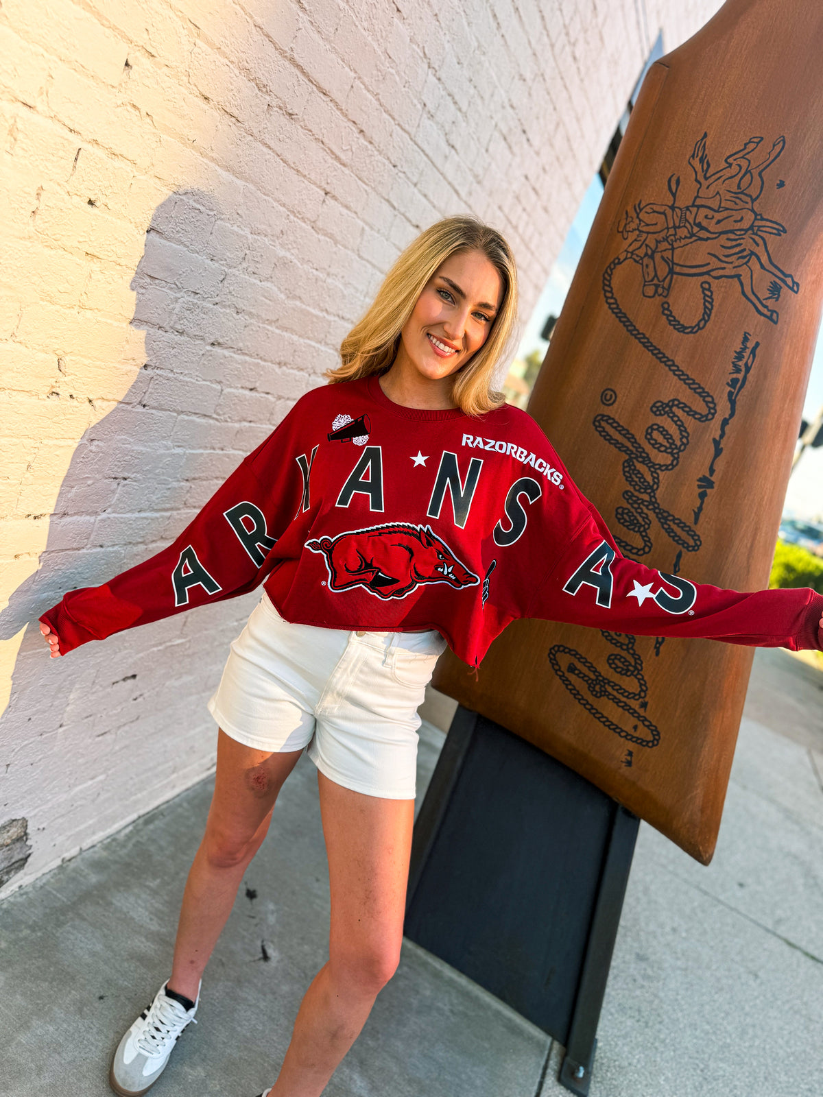 Razorback Cropped Sweatshirt
