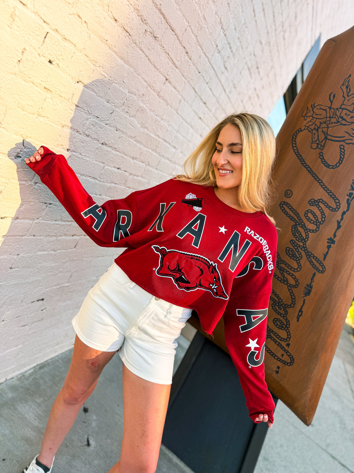Razorback Cropped Sweatshirt