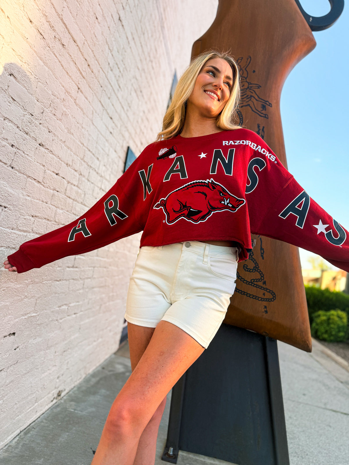 Razorback Cropped Sweatshirt