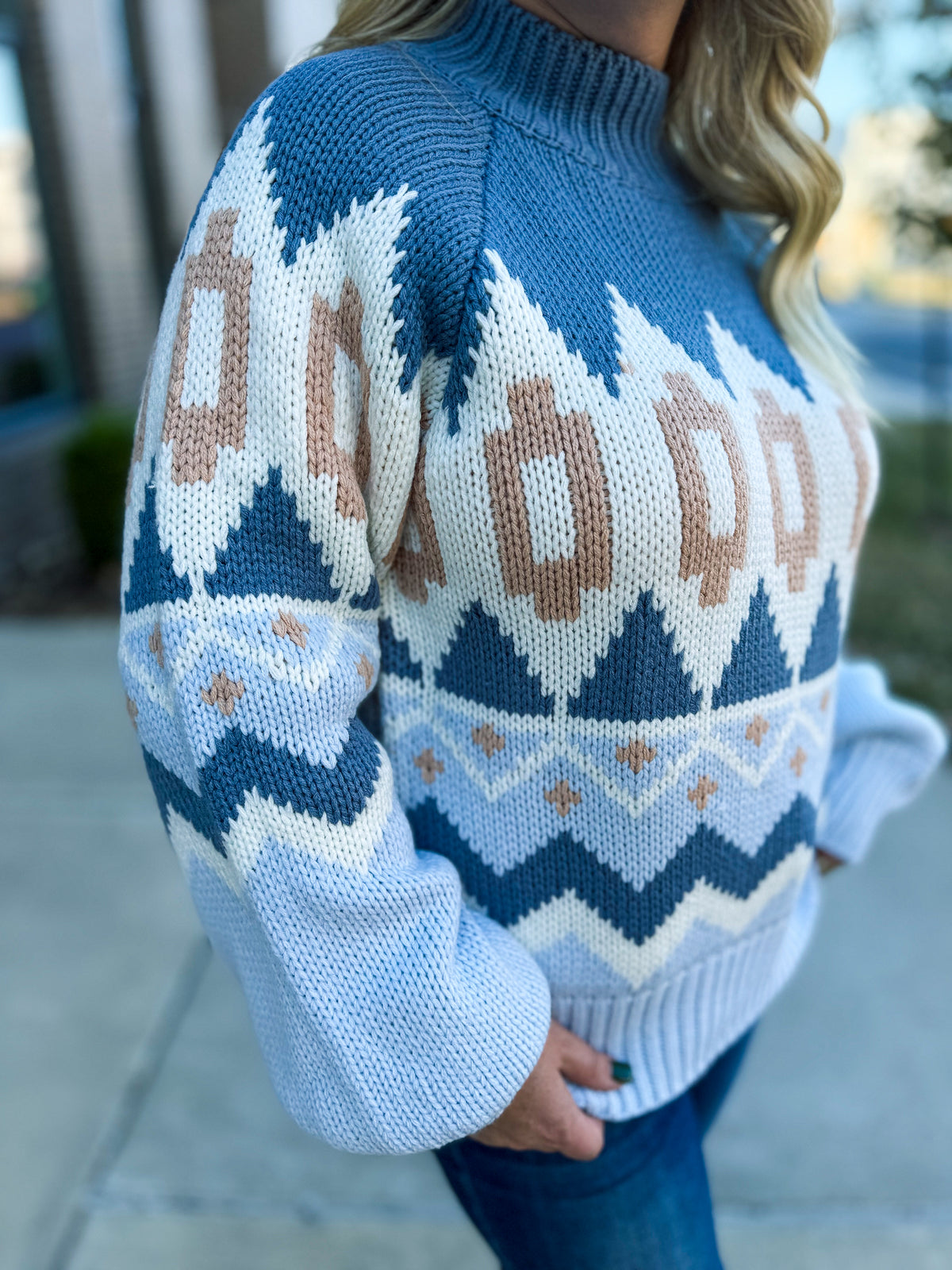 Blue Chunky Sweater