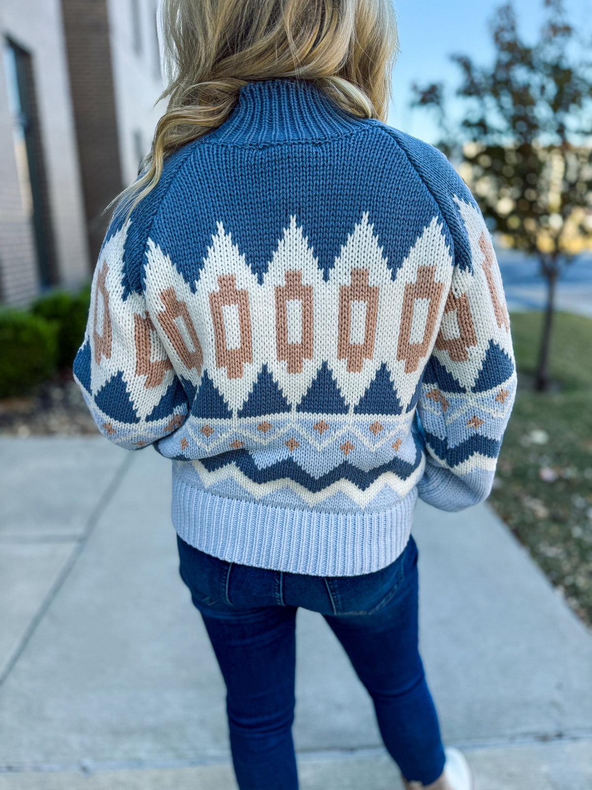 Blue Chunky Sweater