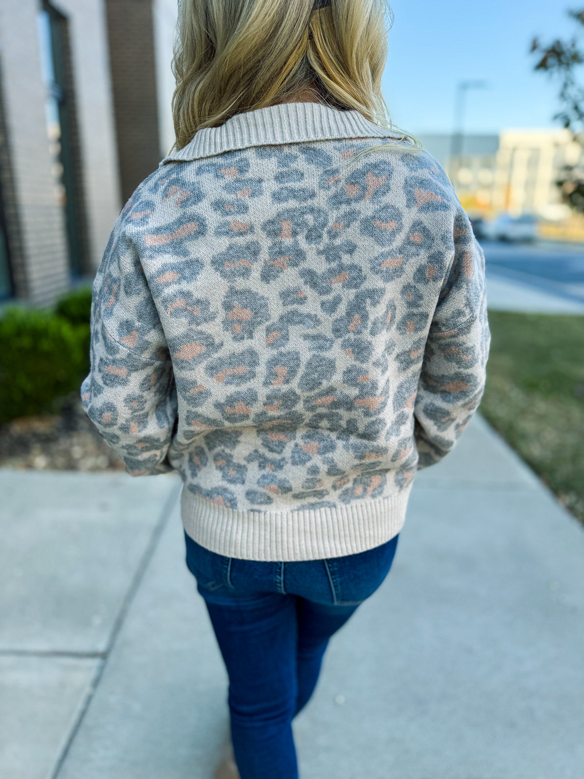 Umgee Leopard Pullover