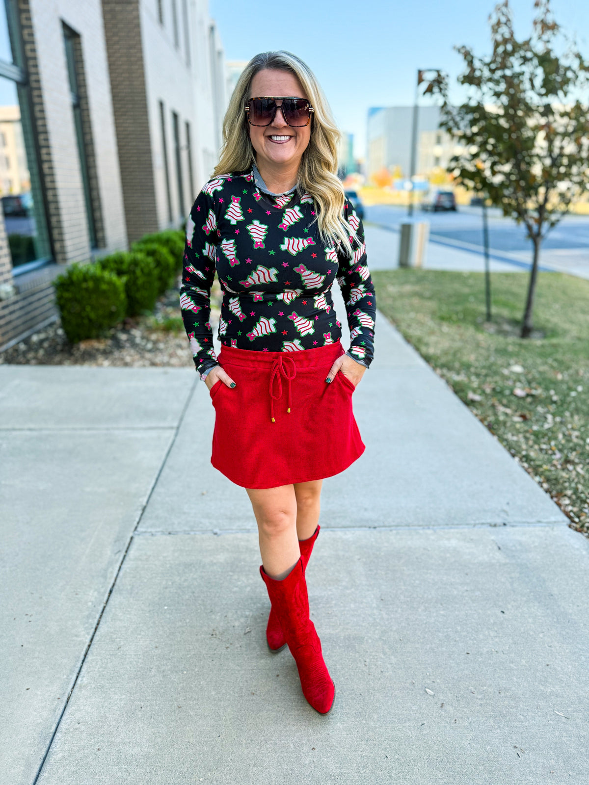 Christmas Tree Cake Mesh Top