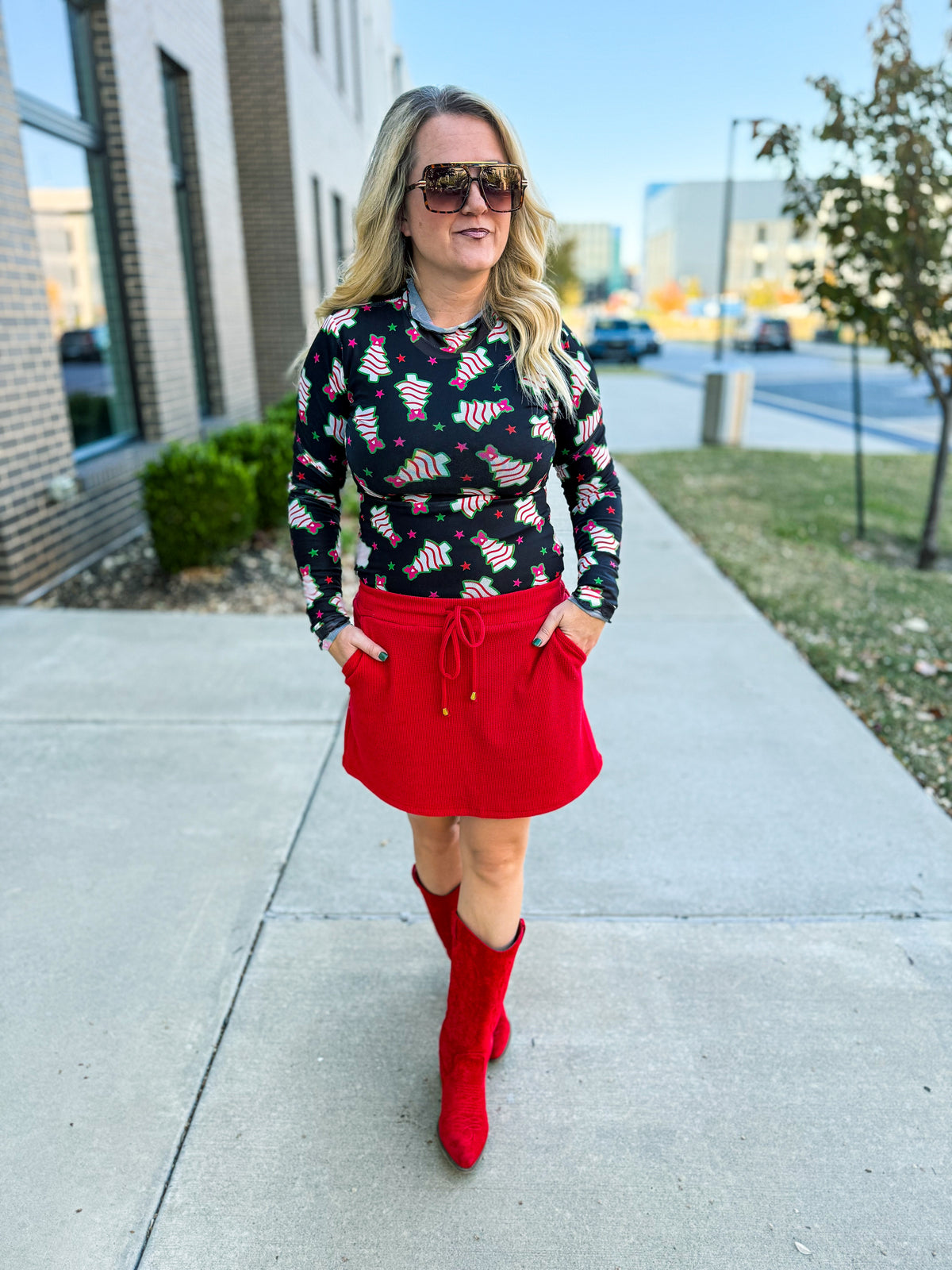 Christmas Tree Cake Mesh Top