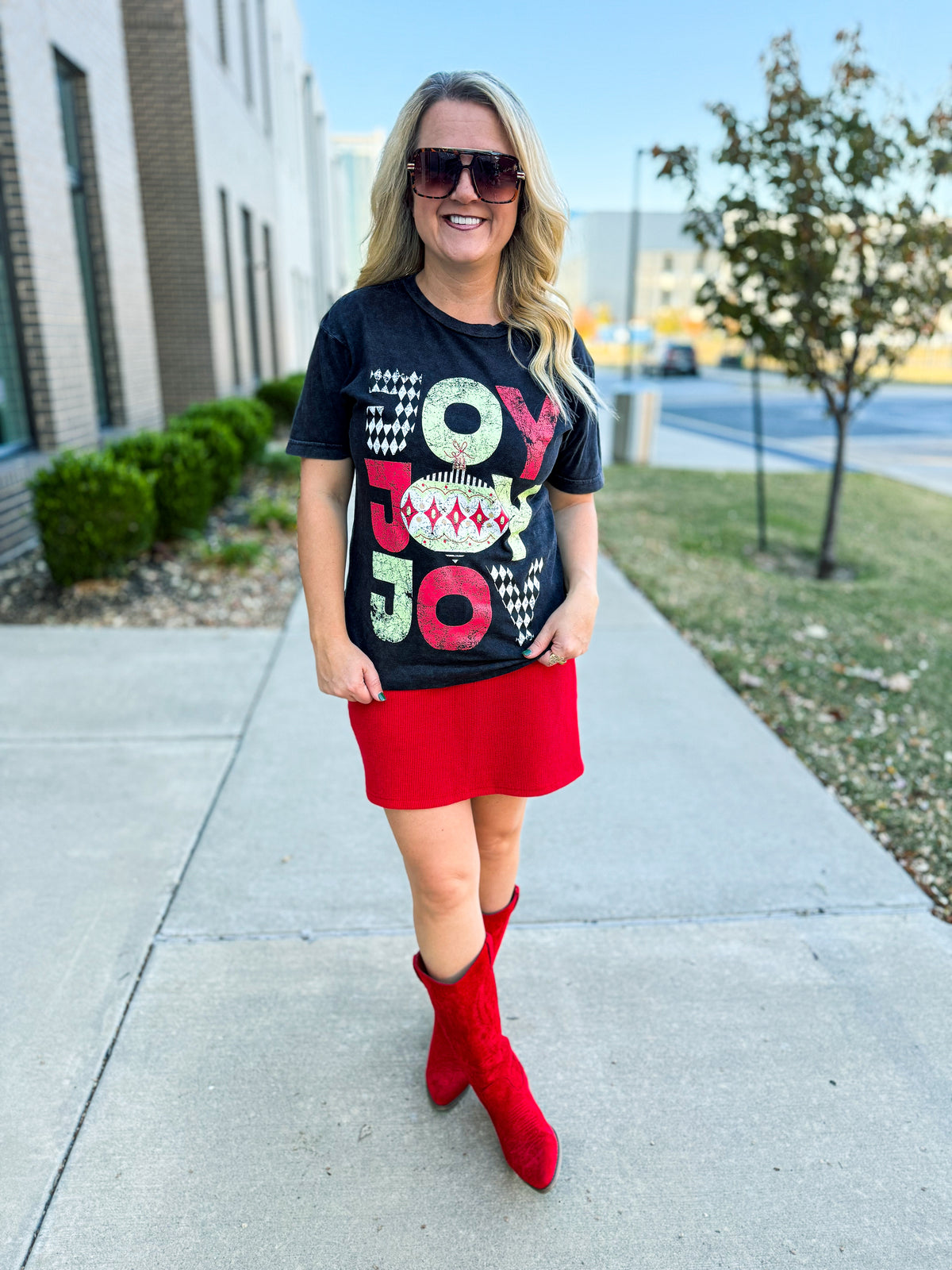 Charcoal Joy Tee