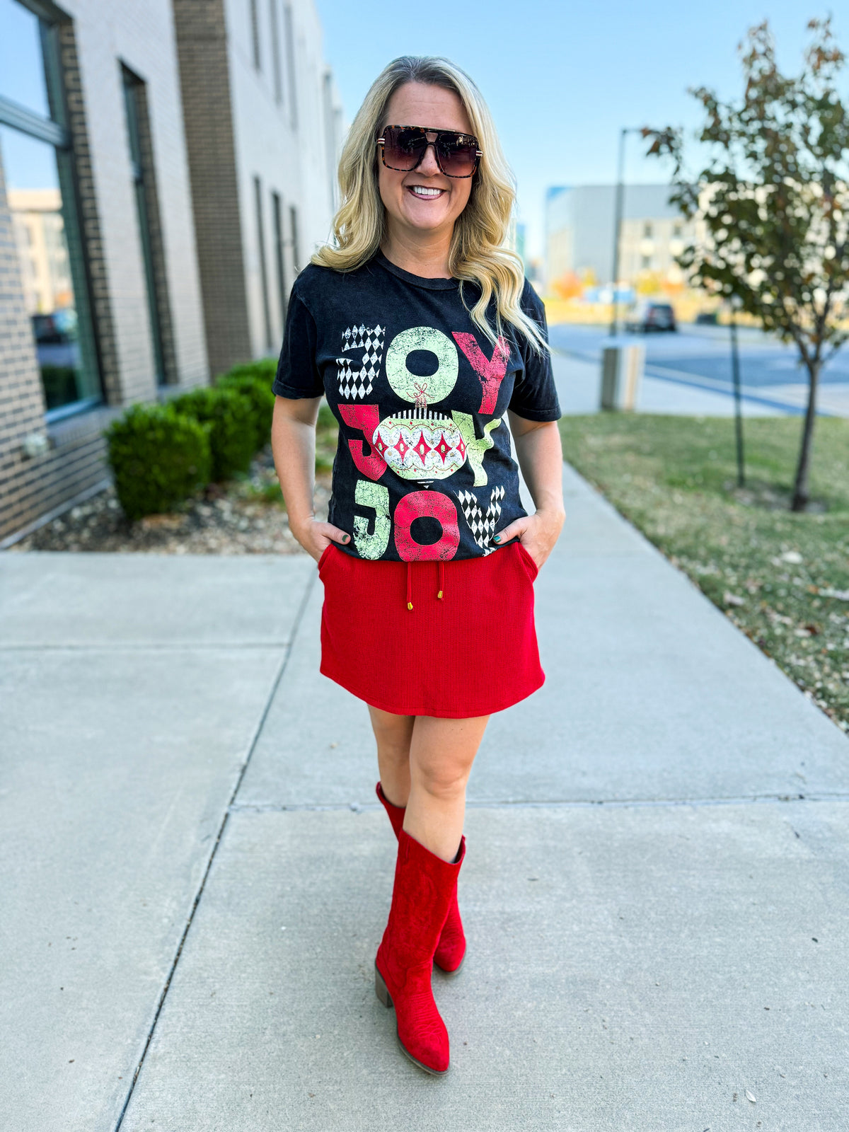 Charcoal Joy Tee