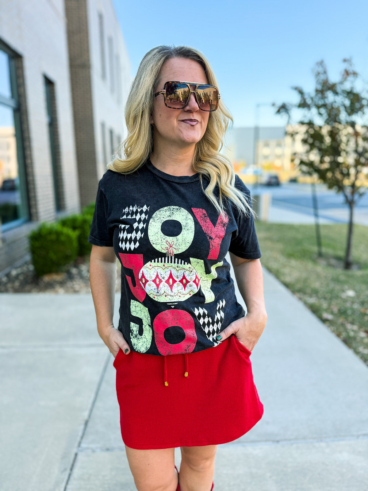 Charcoal Joy Tee