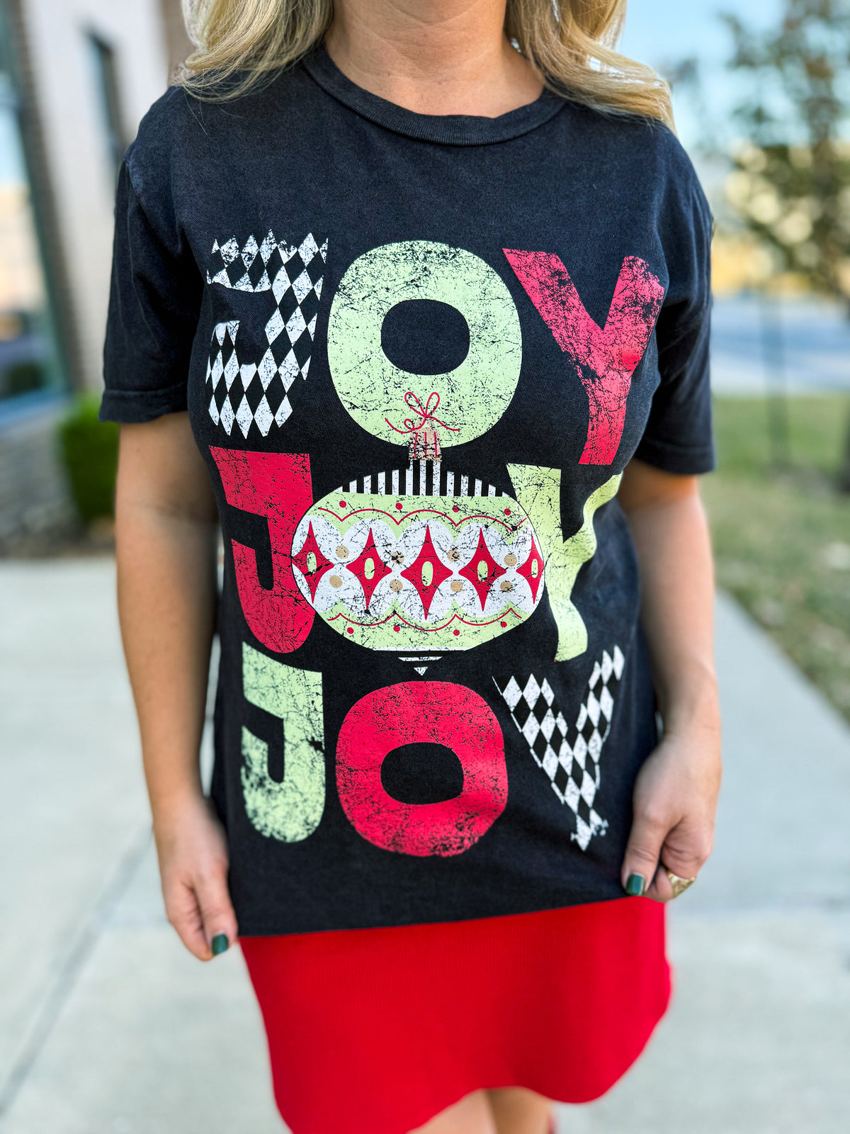 Charcoal Joy Tee