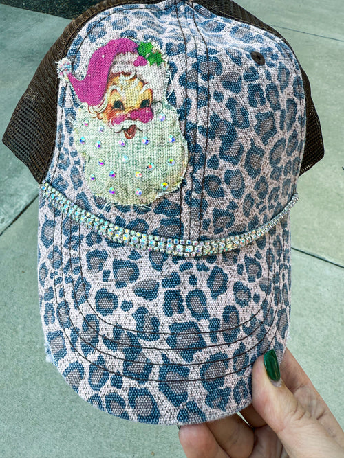 Santa Rhinestone Cap
