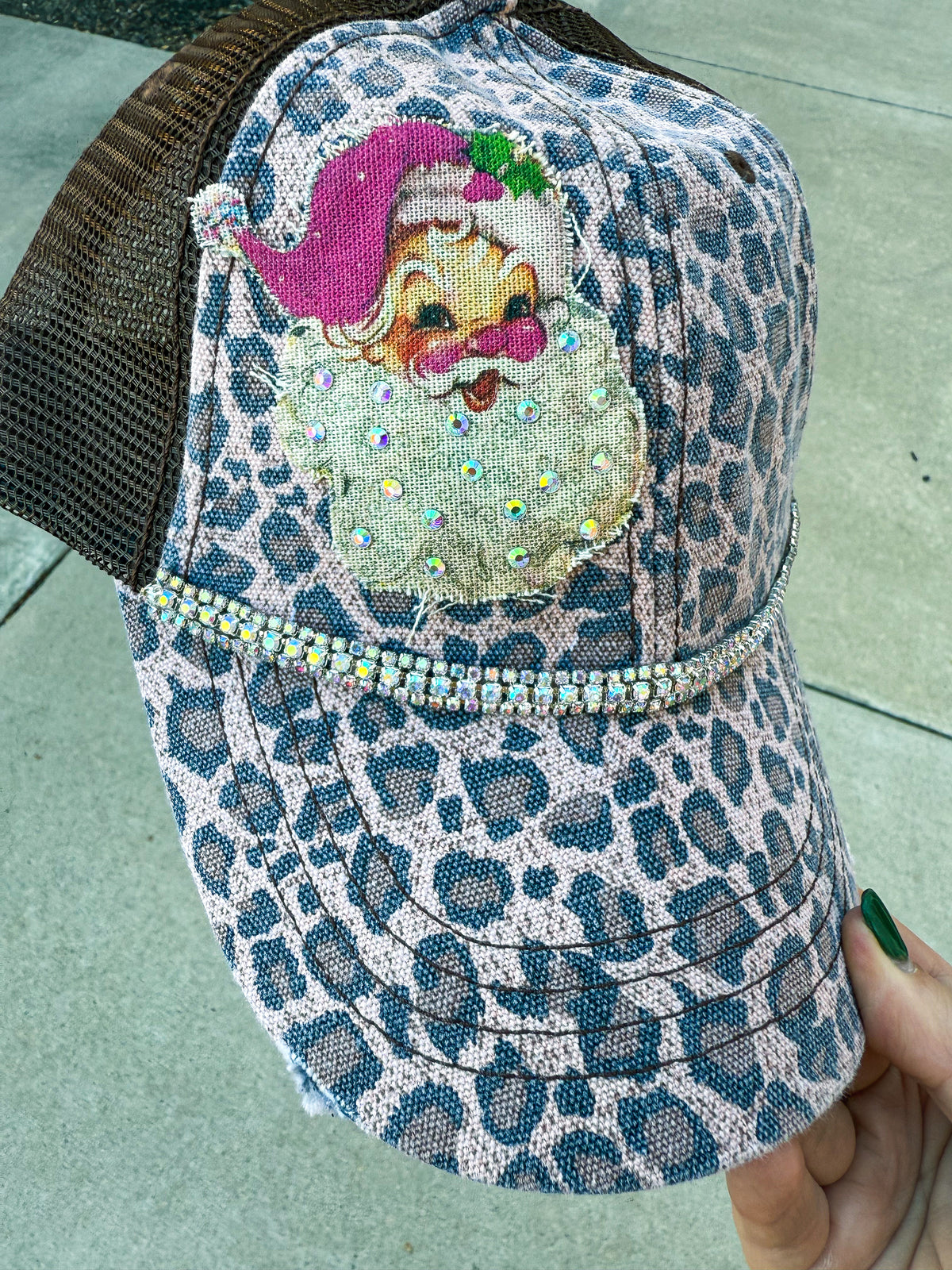 Santa Rhinestone Cap