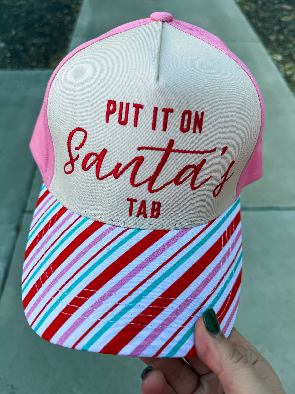 Put It On Santas Tab Cap