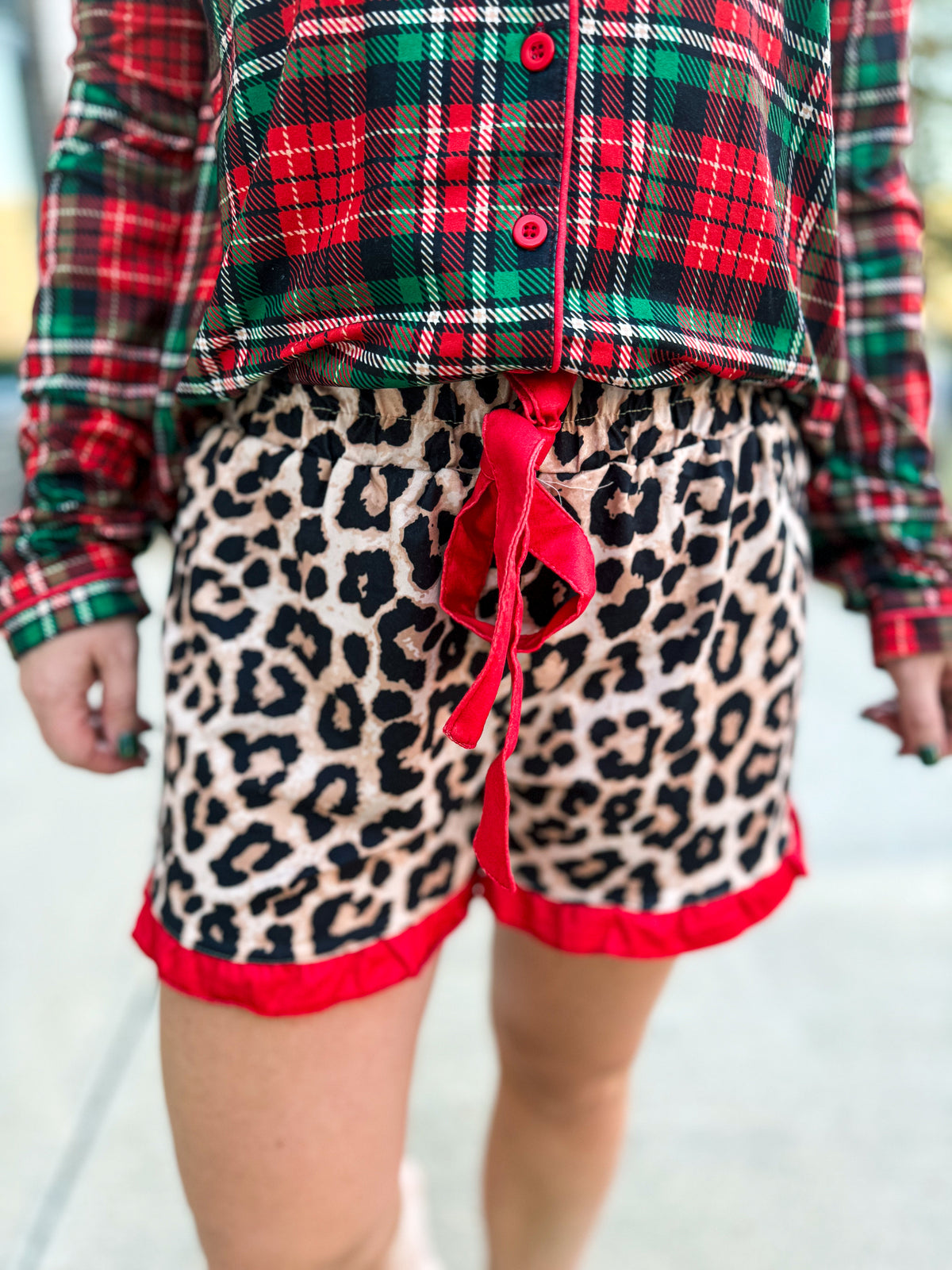 Leopard Print Pajama Set