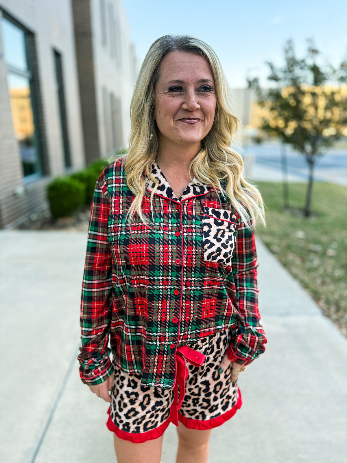 Leopard Print Pajama Set