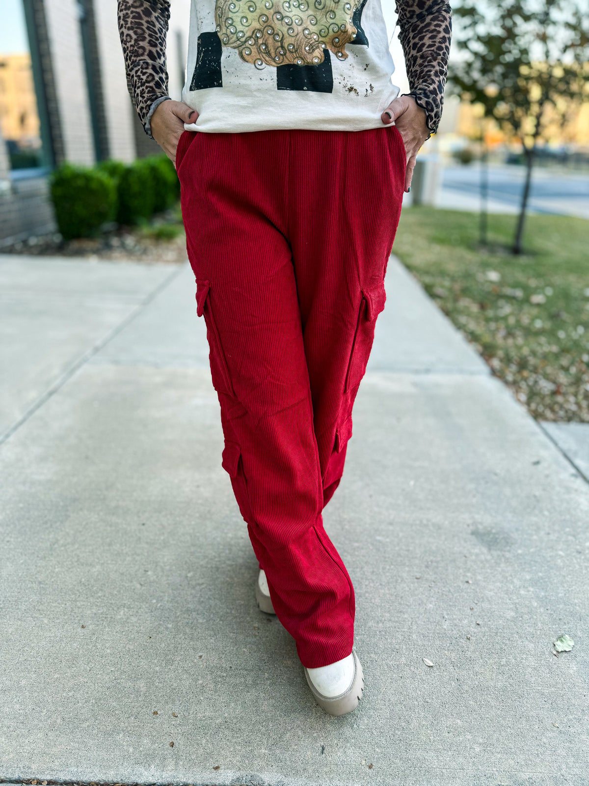 Red Corduroy Pants