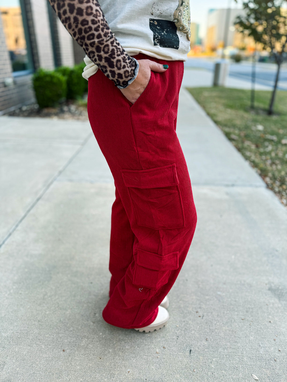 Red Corduroy Pants