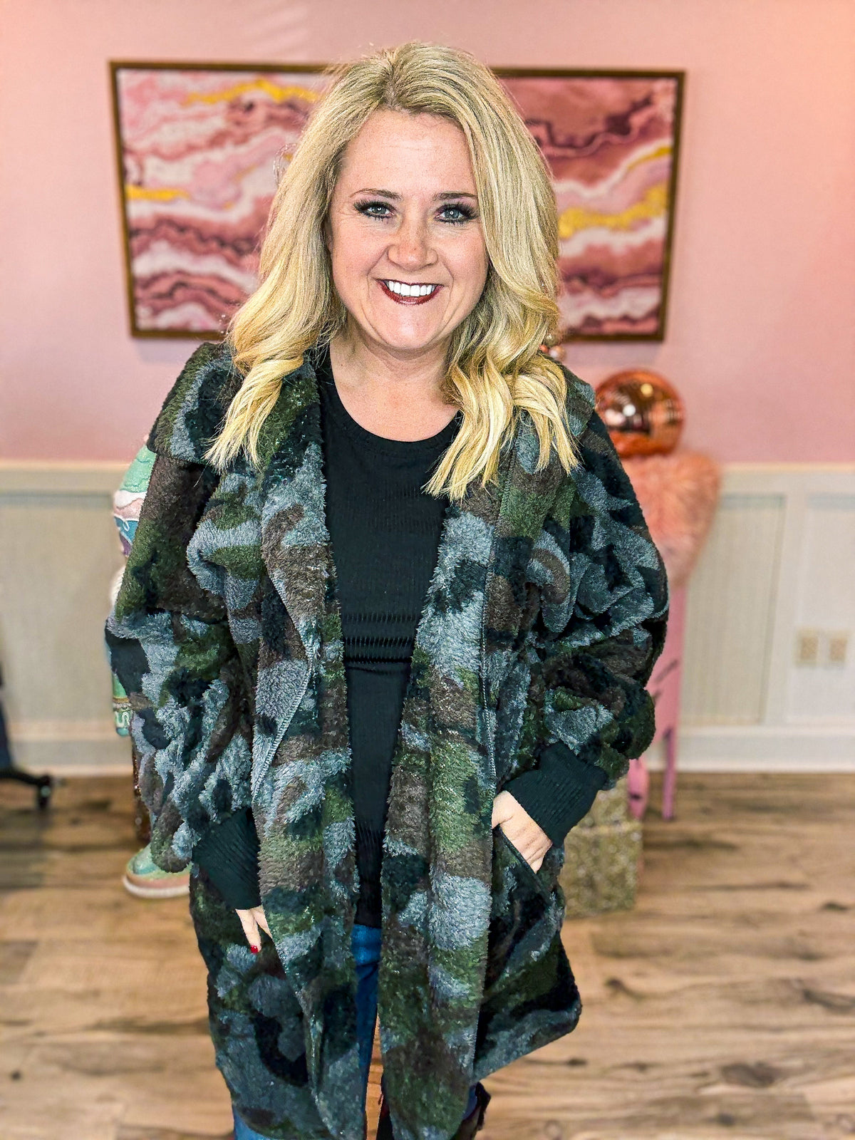 Camo Sherpa Jacket