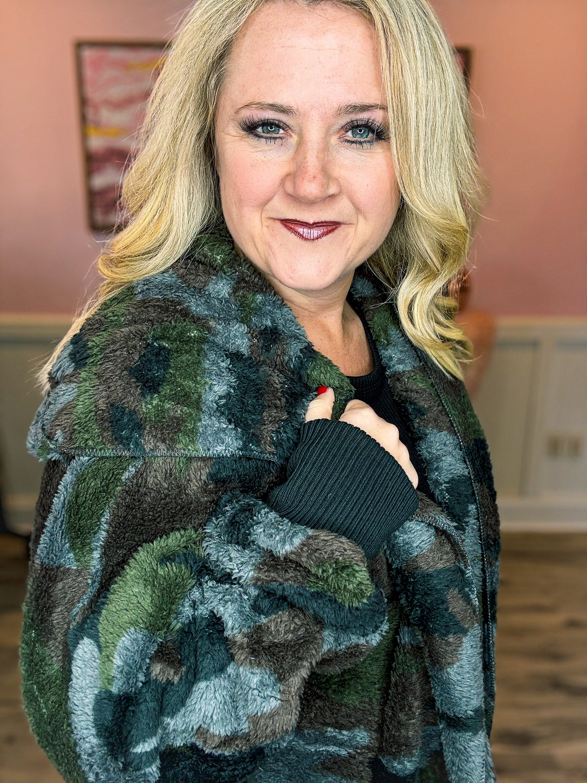 Camo Sherpa Jacket