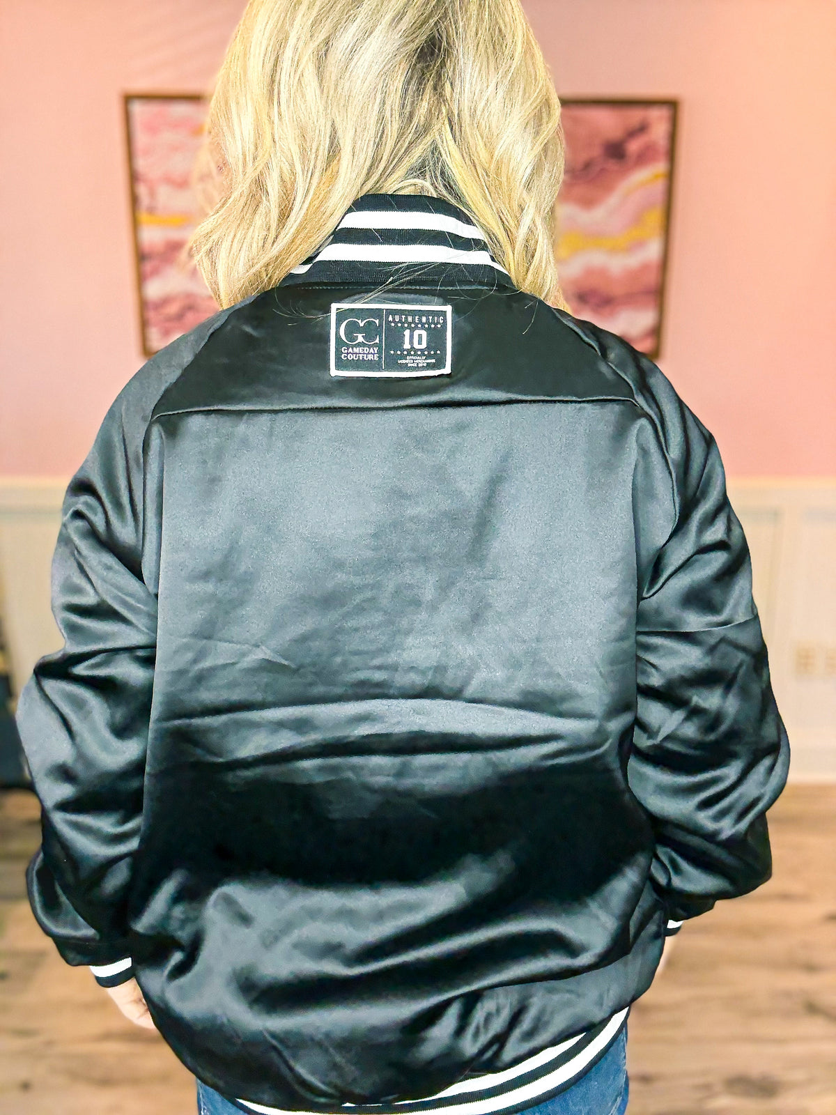 Arkansas Razorback Sequin Bomber Jacket