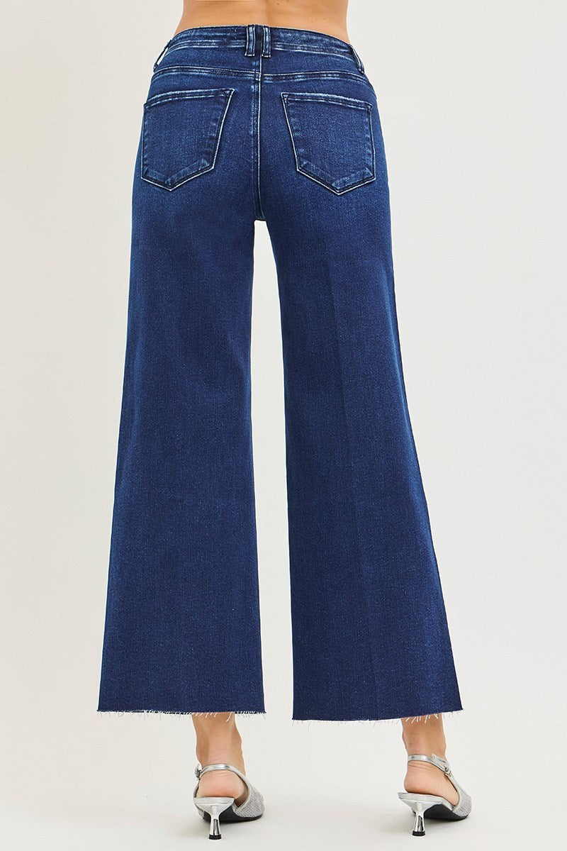 Risen High Rise Dark Wash Jeans