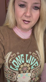 Brown Cowskull Tee