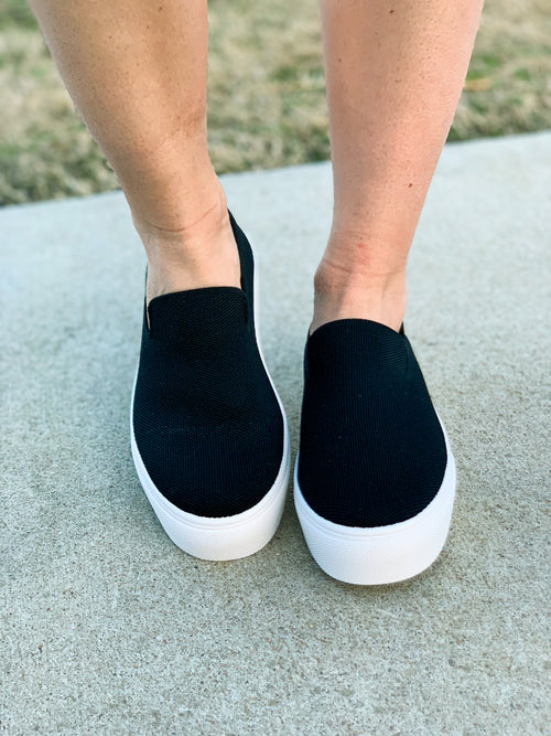 Black Canvas Sneaker