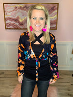 Tie Dye Cropped Cardigan