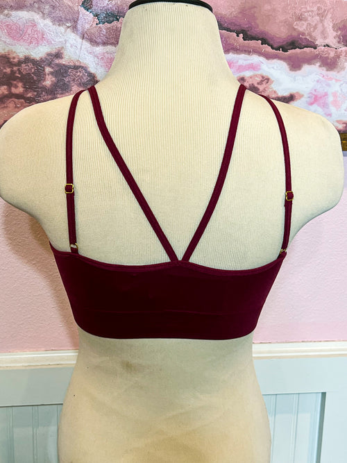 Burgundy Bralette