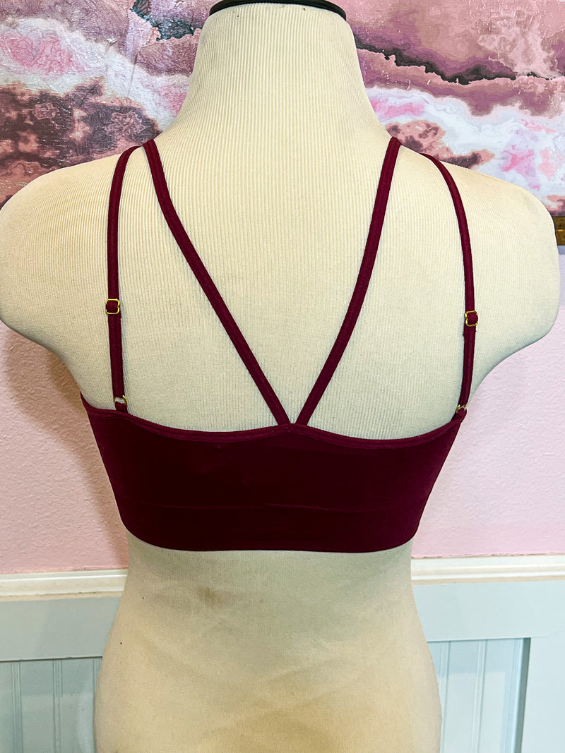 Burgundy Bralette