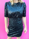 Black Sequin Dress
