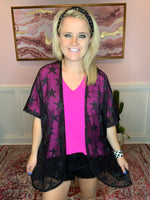 Star Mesh Kimono