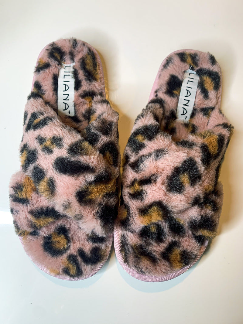 Blush Leopard Slippers