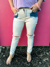 Vervet Bleached Skinny Jeans
